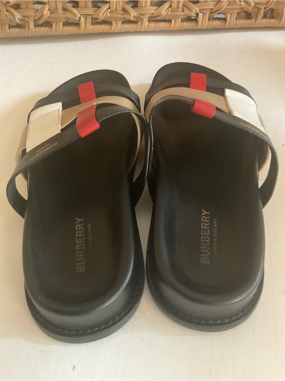 Burberry Women's Woven Slide Sandals - Picture 3 of 13